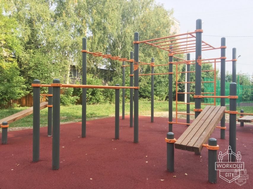 Установка второго комплекса  workoutcity professional в Звенигороде.